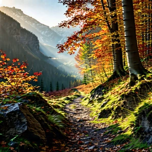 Lifestyle Long Exposure Photography: Autumn Hike During Holiday Season With Beautiful Mountainous