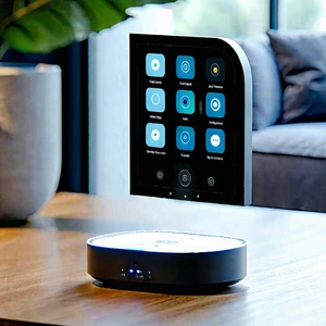 Tech Stock Photography: Smart Home (device:1.19) With User Interface With Table Small