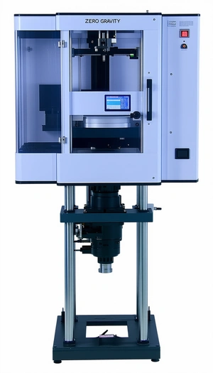 A Large, White, And Blue Machine With A Blue Screen