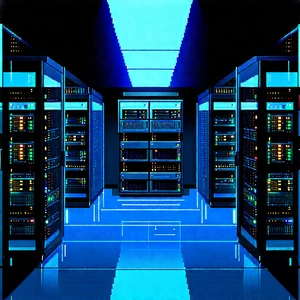 Futuristic Server Room With Image, There