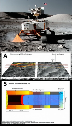 The Image Is A Split-screen Display Of A Rover On The Moon