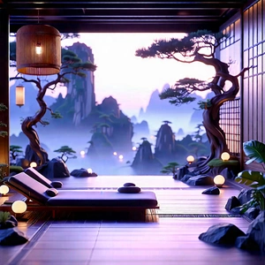 Lifestyle Octane Render: Wellness Scene With Natural Lighting With Image, There