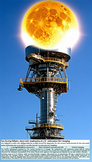 A Large Tower With A Yellow And Black Color Scheme