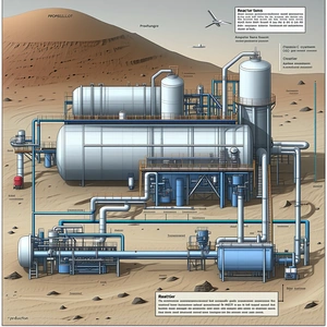 detailed illustration large industrial plant