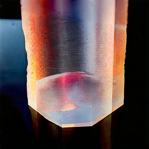Abstract Food Photography: Abstract Interpretation Of Crystal Growth With Clear Glass