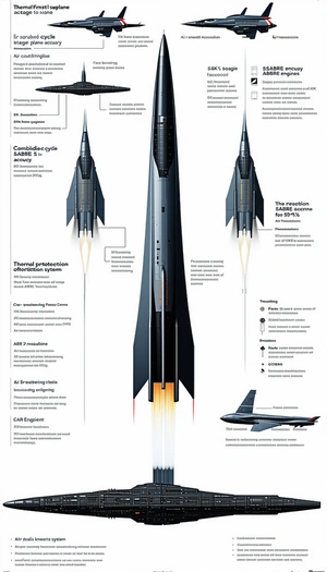 The Image Is A Poster That Showcases The Design And Technology Of A Fighter Jet