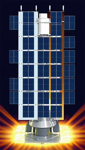 A Large Building With A Solar Panel System On Its Roof