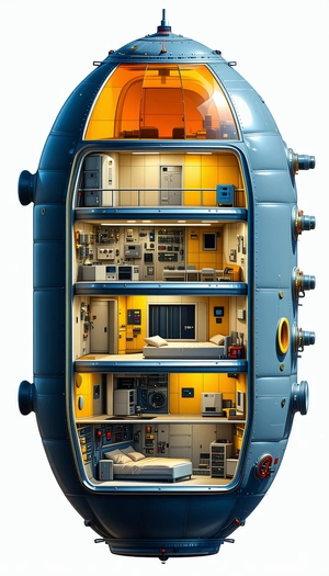 image, there large blue yellow