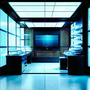 Futuristic research laboratory