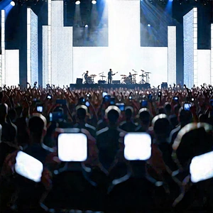 Urban Geometric Design: Urban outdoor concert scene