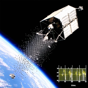 A Spacecraft Flying Through The Vast Expanse Of Space