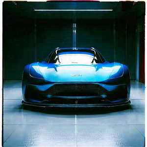 Automotive Technology In Tech Office With Blue Sports