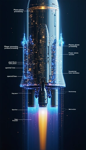 A Rocket Is Shown In A Diagram, With Its Various Components Labeled
