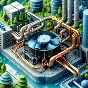 Close-up Of Cooling System With Image, There