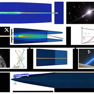 The Image Is A Collage Of Various Space-related Images