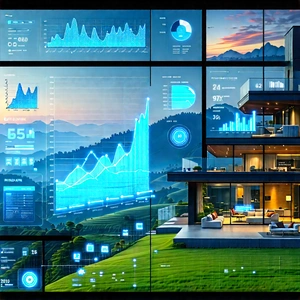 Smart home device with data visualization