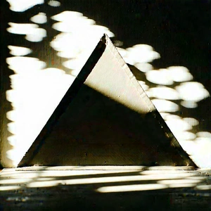 Abstract Product Photography: Triangular Composition With (shadow:1.48) Play With Large Triangle-shaped