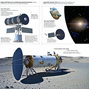 The Image Is A Poster That Shows A Spacecraft And Its Components