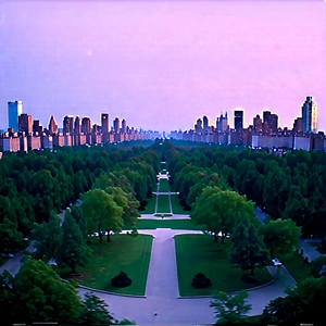 Urban Unreal Engine: Aerial view of central park