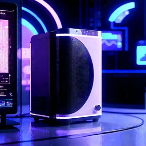 Innovative Smart Appliance (design:1.46) With Small Computer
