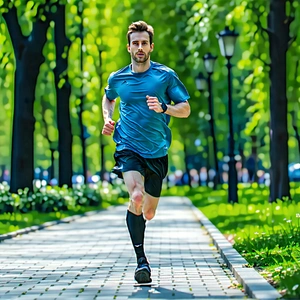 Lifestyle Advertising Photography: Running in park