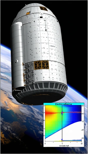 A Large Spacecraft, Possibly A Satellite Or A Space Shuttle, Floating In The Sky