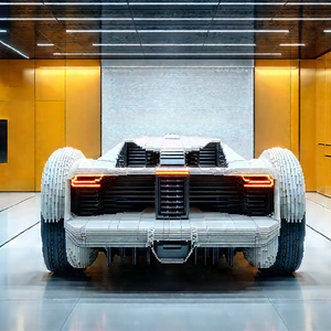 Automotive Technology In (modern:1.41) Laboratory With White Sports