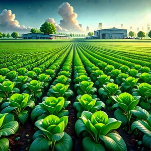 Agricultural Technology In Manufacturing Facility With Painting Lush