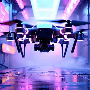 Drone With Streaming Content With Large Drone