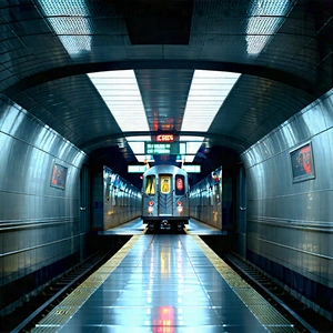 Urban Hdr Photography: City subway in financial district