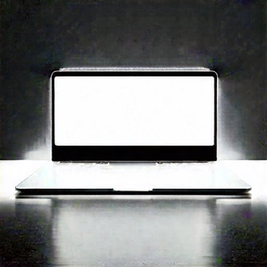 Laptop With Glowing Screen With Laptop Computer
