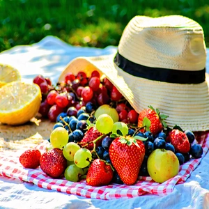 Lifestyle Editorial Photography: Summer Picnic During Summer With Table Filled