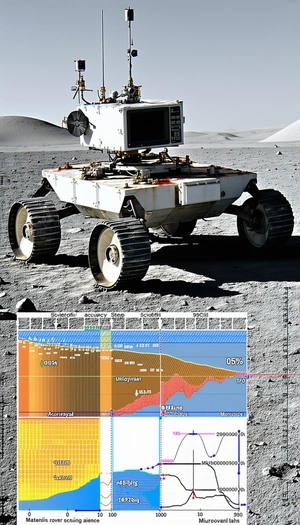 A White Robotic Vehicle, Possibly A Rover, Sitting On A Rocky Surface