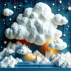 Cloud Computing Visualization With Image, There