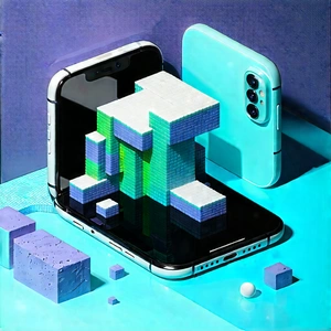 Smartphone With (digital:1.11) Artwork With Cell Phone