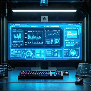 Entertainment technology in manufacturing facility