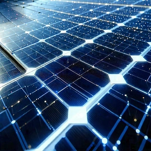 Solar Panel With Data Streams With Solar Panel