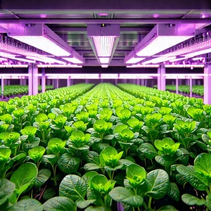 Agricultural Technology In Manufacturing Facility With Large Indoor