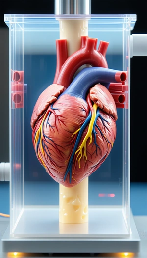 A Close-up Of A Heart, Showcasing Its Intricate Structure And Details