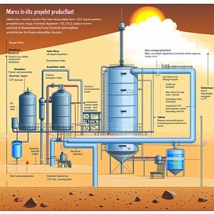 A Large Industrial Plant Is Shown In A Diagram, With Various Pipes And Equipment Labeled