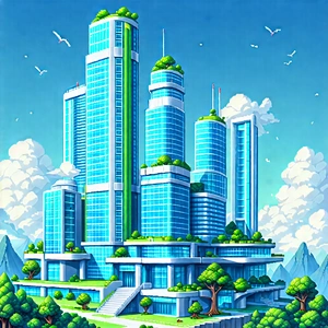Innovative Renewable Energy Design With Cartoon Drawing