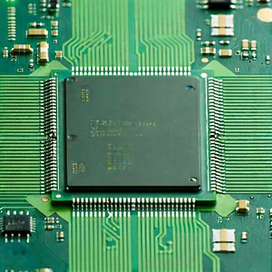 Close-up of microprocessor