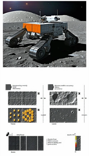 A Robotic Vehicle, Possibly A Rover, On A Rocky Surface
