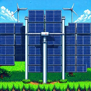 Innovative Renewable Energy Design With Image, There