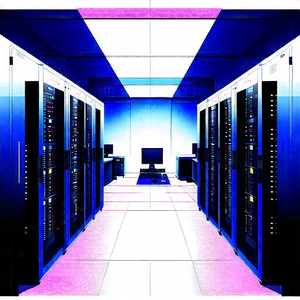Futuristic server room