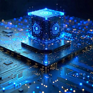 Tech Product Photography: Blockchain network visualization
