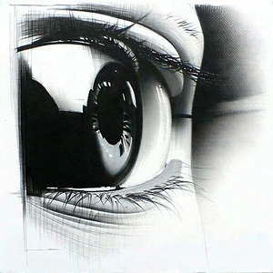 Tech Charcoal Drawing: Entertainment technology in tech office