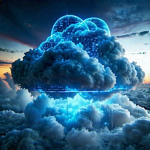 Cloud Computing Visualization With Image, There