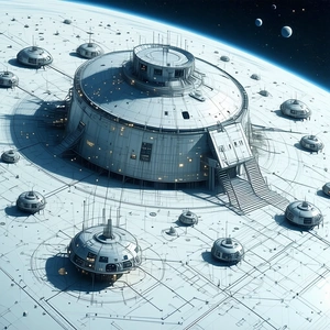 image, there large white building