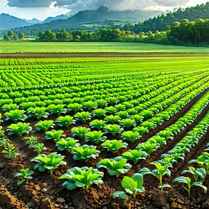 Agricultural Technology In (design:1.5) Studio With Large Field
